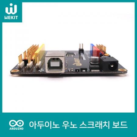 디바이스마트,오픈소스/코딩교육 > 아두이노 > 아두이노 호환보드,WEKIT,WK 아두이노 우노 호환 스크래치 보드 [WK-ADA-M003],[구성품] : 스크래치 보드 + USB 케이블 (B-Type) / ARDUINO UNO R3와 기능이 동일하도록 핀확장이 추가되어 삽입이 편리한 아두이노 스크래치 보드입니다.