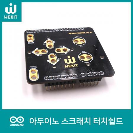 디바이스마트,오픈소스/코딩교육 > 아두이노 > 아두이노 호환쉴드,WEKIT,WK 아두이노 우노 스크래치 터치쉴드 [WK-ADA-M004],[구성품] : 터치쉴드, USB 케이블 (Mini 5핀) / 터치 버튼으로 제어하는 아두이노 우노용 USB Mini 5핀 스크래치 터치 쉴드입니다.