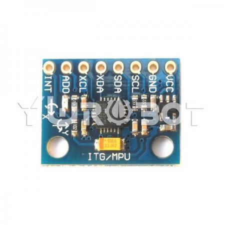 디바이스마트,MCU보드/전자키트 > 센서모듈 > 가속도/자이로/지자기센서 > 통합 6축,YwRobot,MPU6050 3축 자이로스코프 센서 모듈 [SEN330201],아두이노, 라즈베리파이 호환 / 전압 : 3.3V, 5V / 포트 : IIC SPI / 칩 : MPU6050 내장 16 비트 AD 컨버터, 16 비트 데이터 출력 / 가속 범위 : ± 2 ± 4 ± 8 ± 16g / 자이로 범위 : ± 250 500 1000 2000 ° / s / 사이즈: 21 * 16mm