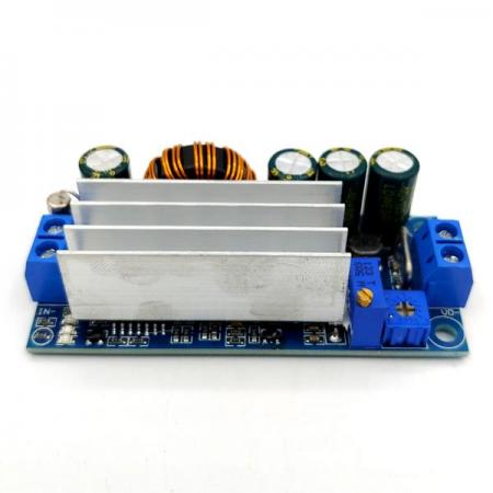 디바이스마트,전원/파워/배터리 > DC-DC 컨버터 모듈 > 승압·강하형 모듈(외장) > 비절연 스위칭 모듈,SZH,3A Buck-Boost DC-DC 듀얼 컨버터 모듈 [SZH-EK341],외장형 / 가변출력전압 / 가변출력전류 / 가변방식 : 트리머 / 1ch 출력 / 승압·강하형 35W 비절연 스위칭 컨버터 / 입력전압 : 5V~30V / 출력전압 : 0.5V~30V / 출력전류 : 3A / 변환효율 : 87%~91% / 스위칭 주파수 : 180kHz / 입력단자 : 터미널블록 / 출력단자 : 터미널블록 / 패키지 : PCB / 5A 퓨즈 내장