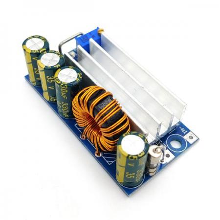 디바이스마트,전원/파워/배터리 > DC-DC 컨버터 모듈 > 승압·강하형 모듈(외장) > 비절연 스위칭 모듈,SZH,XL6009 Buck-Boost DC-DC 듀얼 컨버터 모듈 [SZH-EK342],외장형 / 가변출력전압 / 가변방식 : 트리머 / 1ch 출력 / 승압·강하형 30W 비절연 스위칭 컨버터 / 입력전압 : 4.5V~30V / 출력전압 : 0.5V~30V / 출력전류 : 3A / 변환효율 : 87%~91% / 스위칭 주파수 : 180kHz / 입력단자 : 스루홀 / 출력단자 : 스루홀 / 패키지 : PCB