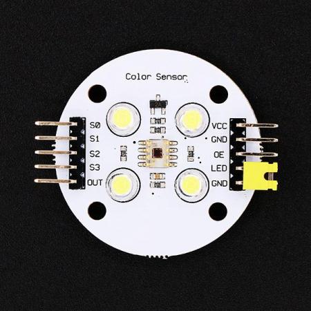 디바이스마트,MCU보드/전자키트 > 센서모듈 > 빛/조도/컬러/UV > 컬러/UV센서,ELECFREAKS,Color Sensor Module COLSEN01 [EF03047],TCS3200을 기반으로 한 컬러 센서 모듈 / 광 강도를 주파수로 고해상도 변환 / 단일 전원 동작 (2.7V~5.5V)