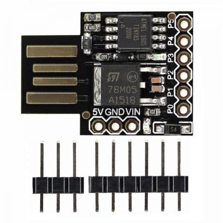 디바이스마트,오픈소스/코딩교육 > 아두이노 > 아두이노 호환보드,SZH,Digispark 호환 ATtiny85 USB-A타입 초소형 아두이노 개발보드 [SZH-EK211],Digispark 호환이 가능한 ATtiny85 기반의 USB-A타입 초소형 마이크로 컨트롤러 개발보드입니다. Aduino IDE를 지원합니다. / Male타입 9핀 핀헤더 포함