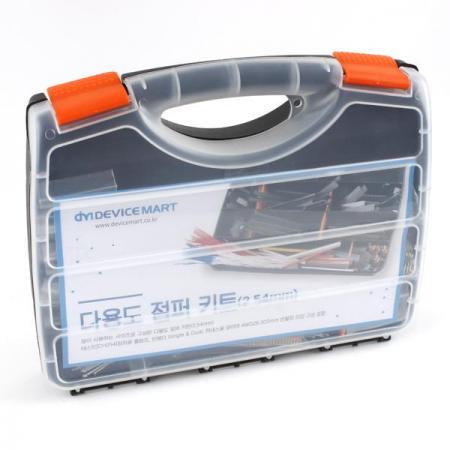 디바이스마트,커넥터/PCB > 핀헤더/IC 소켓 > 핀헤더 점퍼 키트,디바이스마트,다용도 점퍼 키트(2.54mm),핀헤더 키트 / 가장 많이 사용하는 사이즈로 구성된 키트 / 테스트[CH254]점퍼용 클림프, 핀헤더소켓, 하네스용 와이어 AWG26 200mm 반탈피 타입 구성 포함