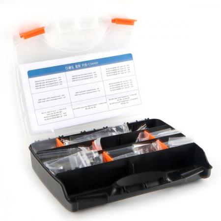 디바이스마트,커넥터/PCB > 핀헤더/IC 소켓 > 핀헤더 점퍼 키트,디바이스마트,다용도 점퍼 키트(2.54mm),핀헤더 키트 / 가장 많이 사용하는 사이즈로 구성된 키트 / 테스트[CH254]점퍼용 클림프, 핀헤더소켓, 하네스용 와이어 AWG26 200mm 반탈피 타입 구성 포함