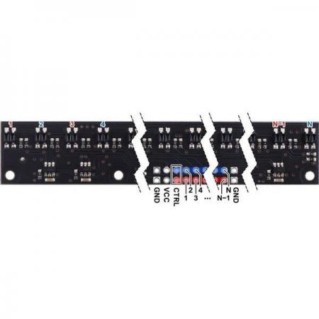 디바이스마트,MCU보드/전자키트 > 센서모듈 > 라이다/거리/초음파/라인 > 적외선(IR)/라인센서,Pololu,QTR-MD-16A Reflectance Sensor Array: 16-Channel, 8mm Pitch, Analog Output #4256,라인 감지와 같은 반사율의 변화를 정확하게 식별하는 데 유용 / 작동 전압: 2.9V ~ 5.5V / 센서 유형: QTR / 일반적으로 물체를 약 50mm 까지 탐지