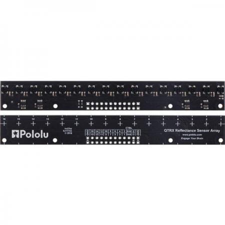 디바이스마트,MCU보드/전자키트 > 센서모듈 > 라이다/거리/초음파/라인 > 적외선(IR)/라인센서,Pololu,QTRX-MD-16RC Reflectance Sensor Array: 16-Channel, 8mm Pitch, RC Output, Low Current #4356,라인 감지와 같은 반사율의 변화를 정확하게 식별하는 데 유용 / 작동 전압: 2.9V ~ 5.5V / 센서 유형: QTRX / 일반적으로 물체를 약 50mm 까지 탐지