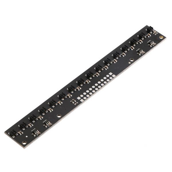 QTRX-MD-16RC Reflectance Sensor Array: 16-Channel, 8mm Pitch, RC Output, Low Current #4356