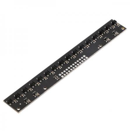 디바이스마트,MCU보드/전자키트 > 센서모듈 > 라이다/거리/초음파/라인 > 적외선(IR)/라인센서,Pololu,QTRX-MD-16RC Reflectance Sensor Array: 16-Channel, 8mm Pitch, RC Output, Low Current #4356,라인 감지와 같은 반사율의 변화를 정확하게 식별하는 데 유용 / 작동 전압: 2.9V ~ 5.5V / 센서 유형: QTRX / 일반적으로 물체를 약 50mm 까지 탐지