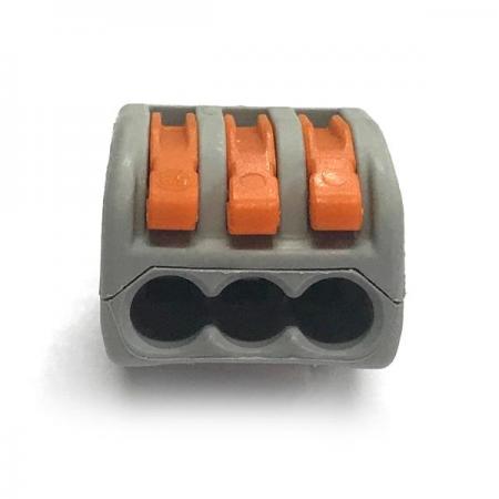 디바이스마트,케이블/전선 > 무탈피/탈피 커넥터 > 탈피 커넥터,WAGO,원터치 전선연결 커넥터 222-413 (3핀),독일 WAGO 정품 / 꽂음형 전선연결 커넥터