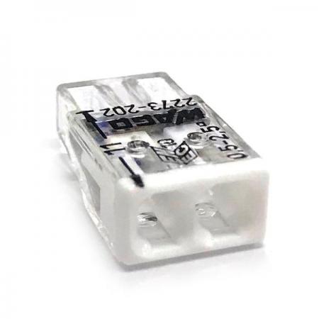 디바이스마트,케이블/전선 > 무탈피/탈피 커넥터 > 탈피 커넥터,WAGO,원터치 전선연결 커넥터 2273-202 (2핀),독일 WAGO 정품 / 꽂음형 전선연결 커넥터