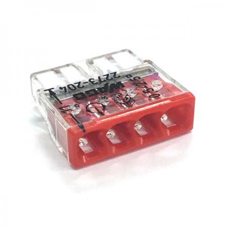 디바이스마트,케이블/전선 > 무탈피/탈피 커넥터 > 탈피 커넥터,WAGO,원터치 전선연결 커넥터 2273-204 (4핀),독일 WAGO 정품 / 꽂음형 전선연결 커넥터