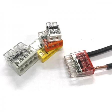 디바이스마트,케이블/전선 > 무탈피/탈피 커넥터 > 탈피 커넥터,WAGO,원터치 전선연결 커넥터 2273-204 (4핀),독일 WAGO 정품 / 꽂음형 전선연결 커넥터