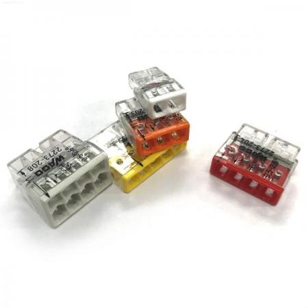 디바이스마트,케이블/전선 > 무탈피/탈피 커넥터 > 탈피 커넥터,WAGO,원터치 전선연결 커넥터 2273-208 (8핀),독일 WAGO 정품 / 꽂음형 전선연결 커넥터