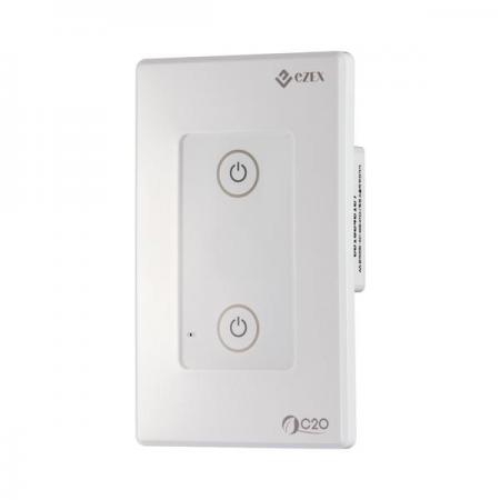 디바이스마트,사무/생활/서적 > 차량/생활/IOT > IOT/생활/취미,이젝스,WiFi 스마트 전등 스위치 2구,스마트폰을 이용하여 언제 어디서나 조명을 제어할 수 있는 무선 전등스위치 2구 / 네이버 클로바 연동 /  ※ 포장박스 옆면에 시리얼 넘버가 기재되어있으니 꼭 확인해주세요