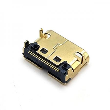 디바이스마트,커넥터/PCB > I/O 커넥터 > USB/IEEE 커넥터 > HDMI/DVI 커넥터,SZH,mini HDMI 소켓 (암) HDMI C type SMD socket F [TDB-17],mini HDMI(C type) Socket / FEMALE / PCB 기판용 SMD 타입 / 앵글타입 / 19pin / AUHM-206GSGAN-R01 대체품