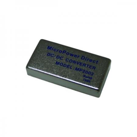 디바이스마트,전원/파워/배터리 > DC-DC 컨버터 모듈 > 승압·강하형 모듈(실장) > 절연 스위칭 모듈,MPD,DC-DC컨버터 MP2003,실장형 / 고정출력전압 / 2ch 출력 / 승압·강하형 20W 절연 스위칭 컨버터 / 전압반전출력 / 입력전압 : 9V~18V / 출력전압 : 15V / 반전출력 : -15V / 출력전류 : 670mA / 변환효율 : 최대 88% / 절연전압 : 1500V / 스위칭 주파수 : 360kHz / 입력단자 : 스루홀 핀 / 출력단자 : 스루홀 핀 / 패키지 : 밀폐형 모듈 / EMI 준수 : EN55022 Class A 적합