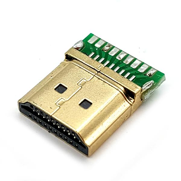 HDMI 커넥터 (수) HDMI PCB board solder connector plug M [TDB-15]