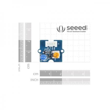디바이스마트,MCU보드/전자키트 > 디스플레이 > LED,Seeedstudio,Grove - Blue LED [104030010],Arduino, Seeeduino 호환 / Grove 폼팩터의 범용 LED 모듈 / 원하는 위치로 LED를 구부릴 수 있으므로 독립형, 수평 또는 패널 마운트를 쉽게 사용 가능 / 작동 전압: 3.3V / 5V