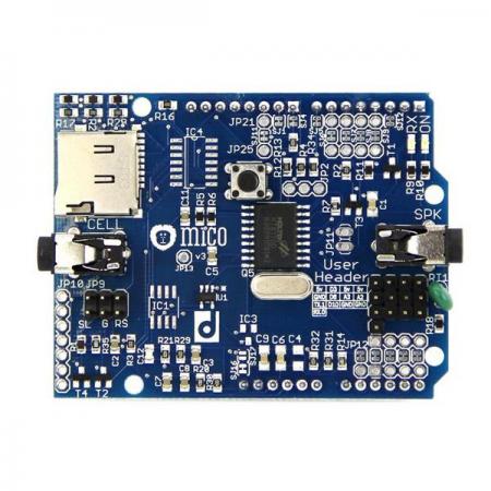 디바이스마트,오픈소스/코딩교육 > 아두이노 > 아두이노 호환쉴드,Seeedstudio,MICO Shield for Arduino [103990005],스마트폰과 인터페이스하는 Arduino프로젝트를 쉽게 만들 수 있는 쉴드이며, 아두이노 및 레오나르도용으로 설계된 커넥터가 있습니다.
