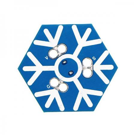 디바이스마트,오픈소스/코딩교육 > Micro:Bit > 마이크로비트 센서/모듈,ELECFREAKS,Snowflake Buzzer for micro:bit [EF03419],마이크로비트 호환 / 크리스마스 음악을 연주할 수 있는 스노우 부저 / 악어클립을 이용해 연결 가능 / ※마이크로비트 보드 및 악어클립 미포함