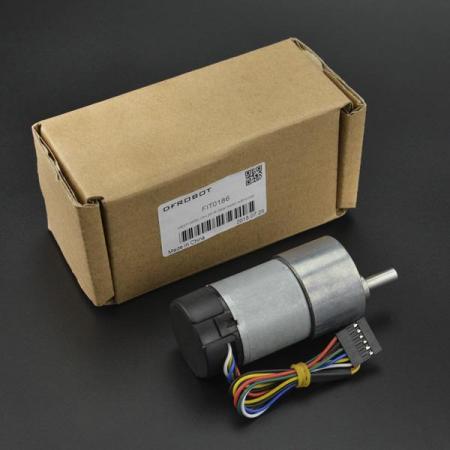 디바이스마트,기계/제어/로봇/모터 > 모터류 > DC기어드모터 > 브랜드(DFRobot) DC기어드모터,DFROBOT,Metal DC Geared Motor w/Encoder - 12V 251RPM 18Kg.cm [FIT0186],43.8:1기어비, 모터 샤프트 회전당 16 카운트 , 12V ROB0001 호환 가능 모터