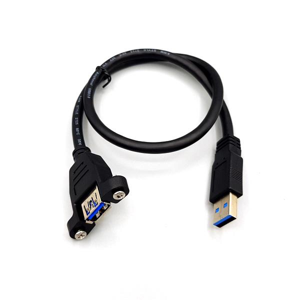 패널 마운트 USB케이블 USB 3.0 M/F 50cm [SZH-CAB08]