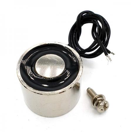 디바이스마트,스위치/부저/전기부품 > 지원부품 > 자석/네오디움 > 자석(전자석/홀더),CINLINELE,24V 200mA 150N 방습 전자석홀더 [30/22-24V],전류 공급시에 자성이 생기는 제품으로 짧은시간 강력한 흡착력을 가집니다.