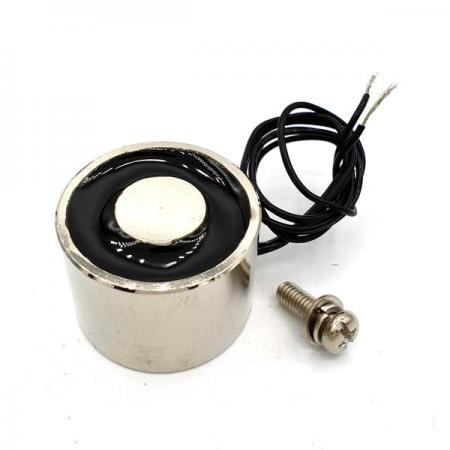 디바이스마트,스위치/부저/전기부품 > 지원부품 > 자석/네오디움 > 자석(전자석/홀더),CINLINELE,12V 600mA 200N 방습 전자석홀더 [34/25-12V],전류 공급시에 자성이 생기는 제품으로 짧은시간 강력한 흡착력을 가집니다.