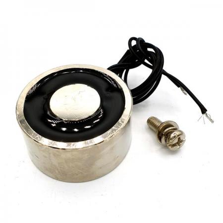 디바이스마트,스위치/부저/전기부품 > 지원부품 > 자석/네오디움 > 자석(전자석/홀더),CINLINELE,12V 660mA 250N 방습 전자석홀더 [40/20-12V],전류 공급시에 자성이 생기는 제품으로 짧은시간 강력한 흡착력을 가집니다.