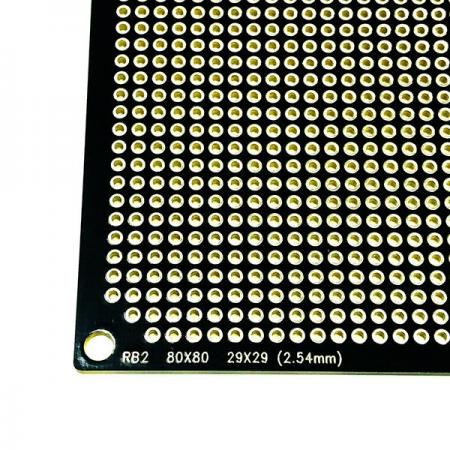 디바이스마트,커넥터/PCB > PCB기판/관련상품 > 특수기판 > 특수제작 PCB,거상인,[RB2] 80*80 보급형 원형만능기판 - 단면,납땜 작업성이 우수한 원형 양면 기판 / Pitch : 2.54mm