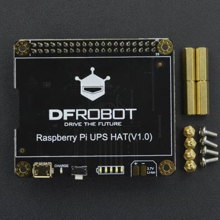 디바이스마트,오픈소스/코딩교육 > 라즈베리파이 > 라즈베리파이 확장보드/HAT,DFROBOT,Raspberry Pi UPS HAT [DFR0494],다른 확장 보드와 호환되는 표준 Raspberry Pi 확장 인터페이스 / 2A 최대 전류 출력을 지원 / 장시간 동안 라즈베리 파이에 안정적인 전원을 공급 / 공급 전압 : 4.5 ~ 5.5V / 3.7V 리튬배터리 미포함