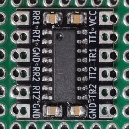 디바이스마트,MCU보드/전자키트 > 개발용 장비 > USB/RS232/RS485 컨버터,아이오테크놀로지,TTL232 TO RS232 (DIP & SMD) [IOT-CON-RS232N],MAX3232(호환)적용 / 전압 3V~5V / RS232(RX, TX, RTS, CTS등)을 TTL232(UART RX, TX) Level로 변경 / 사이즈:15mm X 13mm