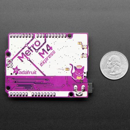디바이스마트,오픈소스/코딩교육 > 아두이노 > 아두이노 호환보드,Adafruit,Adafruit Metro M4 feat. Microchip ATSAMD51 [ada-3382],Arduino 호환보드 / ATSAMD51J19로 구동 / 120 MHz 에서 실행되는 Cortex M4 코어 / 512KB 플래시, 192KB RAM / 32비트, 3.3V 로직 및 전원