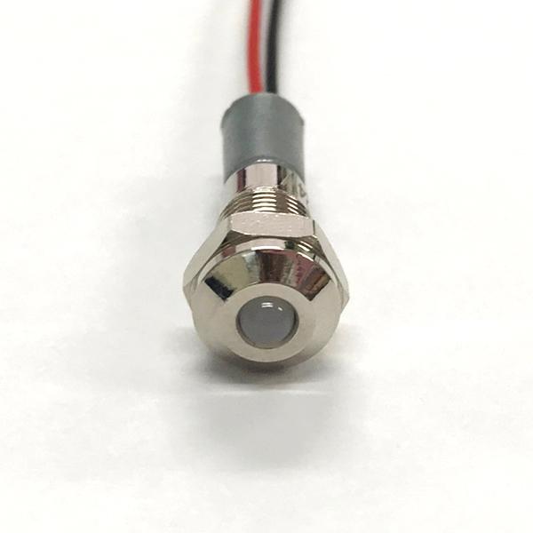 6MM 메탈 판넬 돌출형 LED 24V 흰색 (전선타입) [MSW-280]