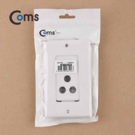 디바이스마트,커넥터/PCB > 플러그/잭 > 매입형 소켓 > 페이스플레이트/프레임,Coms,Coms 월 플레이트 (USB 3.0 / 컴포넌트 RGB 모듈 포함) [NA190],월플레이트 / USB 3.0 / 컴포넌트 RGB 모듈포함