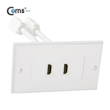 디바이스마트,커넥터/PCB > 플러그/잭 > 매입형 소켓 > 페이스플레이트/프레임,Coms,Coms 월 플레이트 (PLATE / HDMI 2Port) HDMI F/F, 13cm [SP321],월플레이트 / HDMI F/F / 2Port / 13cm