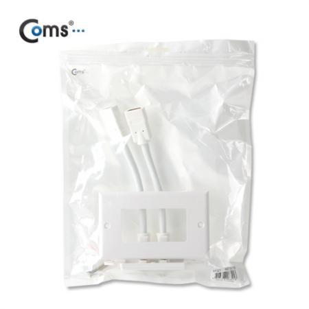 디바이스마트,커넥터/PCB > 플러그/잭 > 매입형 소켓 > 페이스플레이트/프레임,Coms,Coms 월 플레이트 (PLATE / HDMI 2Port) HDMI F/F, 13cm [SP321],월플레이트 / HDMI F/F / 2Port / 13cm