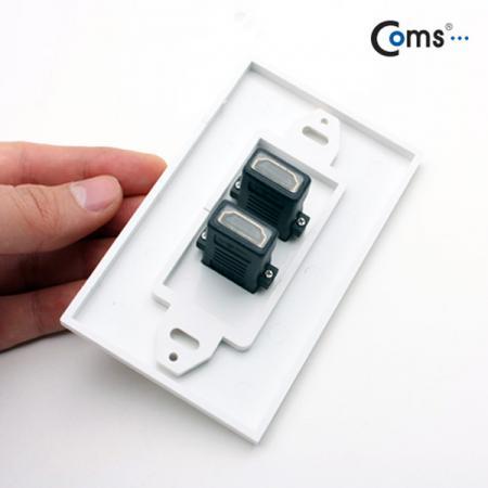 디바이스마트,커넥터/PCB > 플러그/잭 > 매입형 소켓 > 페이스플레이트/프레임,Coms,Coms 벽부착형 플레이트(PLATE) 4Port [N0531],월 플레이트 / 4Port