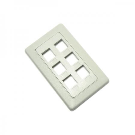 디바이스마트,커넥터/PCB > 플러그/잭 > 매입형 소켓 > 페이스플레이트/프레임,Coms,Coms 벽부착형 플레이트(PLATE) 6Port [N0532],월 플레이트 / 6Port