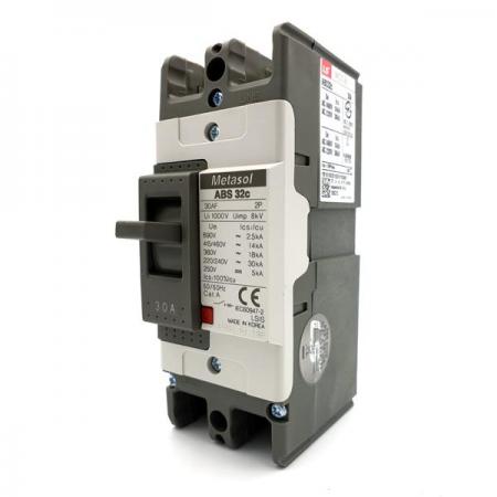 디바이스마트,스위치/부저/전기부품 > 산업용 스위치/제어 기기 > 배선용차단기,LS 산전,MCCB ABS-32C,기존 Meta-MEC과 취부호환 100%/MCCB와 ELCB의 외형 치수 동일화/Susol/Meta-MEC 선택차단/차단용량 향상(AC460V기준)lcs=100Xlcu Ui=750V Uimp=8kV