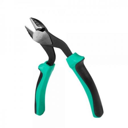 디바이스마트,수공구/전자공구/전동공구 > 작업공구 > 플라이어류 > 롱노우즈,Coms,PROKIT (PM-942) 꺾임(꺽임) 커터/커팅 플라이어, 170mm [PK273],45˚ 각진 헤드 디자인으로 피로를 줄이고 사용하기 어려운 공간으로 수비게 접근 할 수 있습니다.
