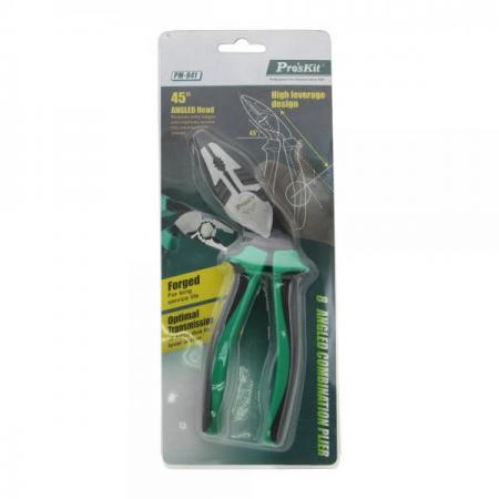 디바이스마트,수공구/전자공구/전동공구 > 작업공구 > 플라이어류 > 롱노우즈,Coms,PROKIT (PM-941) 꺾임(꺽임) 플라이어, 188mm [PK239],45˚ 각진 헤드 디자인으로 피로를 줄이고 사용하기 어려운 공간으로 수비게 접근 할 수 있습니다.
