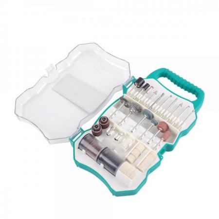 디바이스마트,수공구/전자공구/전동공구 > 작업공구 > 철물/연마공구류 > 연마석/숫돌,Coms,Prokit (PT-5100) 연마 절삭 키트 [PK161],작업에 필요한 악세사리들로 구성되어있는 악세사리 키트. 재활용 성과 쓰임새가 좋아 실용적이며, 정밀 가공 작업에 탁월합니다. 세워서 보관하거나 벽에 걸어 손쉽게 사용 가능합니다. Clean, Sand, Grind, Polish, Engrave 총 다섯 종류의 악세사리로 구성되어 있어 상황에 알맞게, 다양한 용도로 사용하실 수 있습니다.