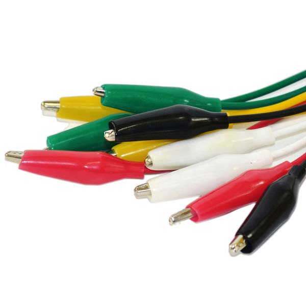 디바이스마트,케이블/전선 > 점퍼/하네스/악어/바나나 > 악어클립/바나나 케이블,KEYES,악어 클립 케이블 10종 셋트 [19210013],악어 클립(小) , 54cm 길이의 5가지 색상 10종 셋트 악어클립 케이블 입니다. 대체상품 : 악어클립(小) 케이블 45cm 5색×2줄 [SZ-XL043]