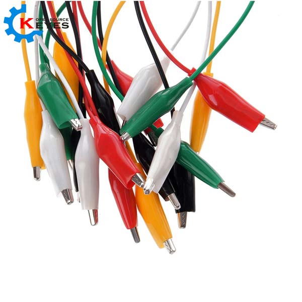 디바이스마트,케이블/전선 > 점퍼/하네스/악어/바나나 > 악어클립/바나나 케이블,KEYES,악어 클립 케이블 10종 셋트 [19210013],악어 클립(小) , 54cm 길이의 5가지 색상 10종 셋트 악어클립 케이블 입니다. 대체상품 : 악어클립(小) 케이블 45cm 5색×2줄 [SZ-XL043]