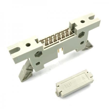 디바이스마트,커넥터/PCB > 직사각형 커넥터 > IDC(플랫) 커넥터 > 2.54mm pitch,Any Vendor,2.54mm 14핀 BOX IDC Header (락타입) [FL11-14P],IDC 플랫 케이블 커넥터 / BOX IDC HEADER / 락(lock) 타입 / 2.54mm pitch / 14pin