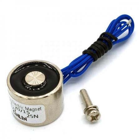 디바이스마트,스위치/부저/전기부품 > 지원부품 > 자석/네오디움 > 자석(전자석/홀더),CINLINELE,12V 260mA 25N 방습 전자석홀더 [20/15-12V],전류 공급시에 자성이 생기는 제품으로 짧은시간 강력한 흡착력을 가집니다.