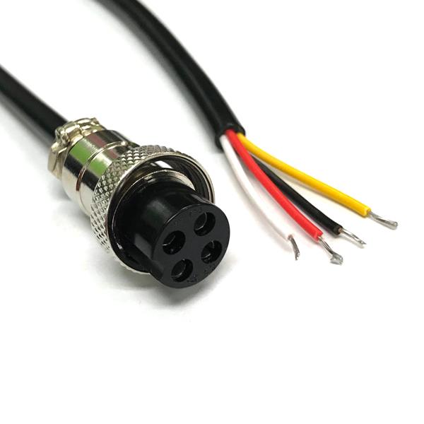 항공잭 써큘러 커넥터 16mm-4핀 cable(3M) [SCK-1604P]