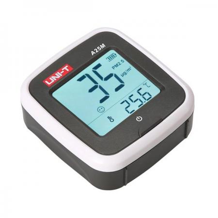 디바이스마트,계측기/측정공구 > 환경/이화학 측정장치 > 공기질/미세먼지,UNI-T,미세먼지 측정기/가정용먼지 측정기 A25M,PM2.5 농도를 측정하는 데 사용되는 가정용 미세먼지 측정기